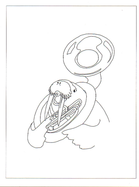 Walrus with Sousaphone