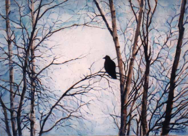 Treescape with Raven
