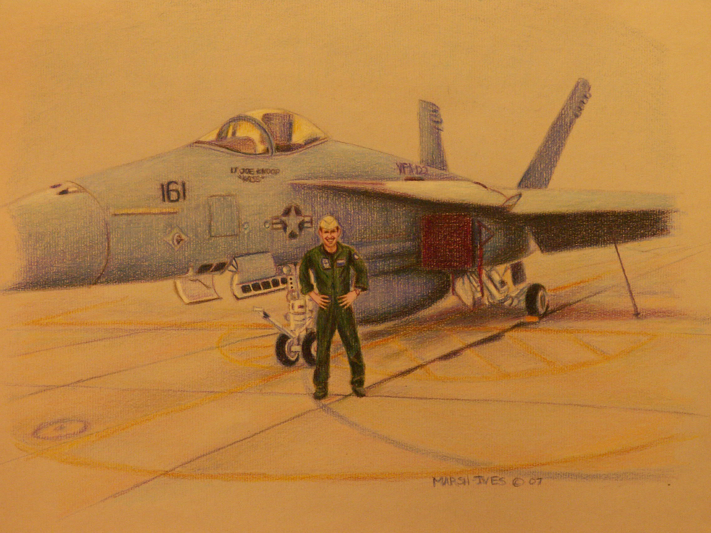 Ryan Long and his F18