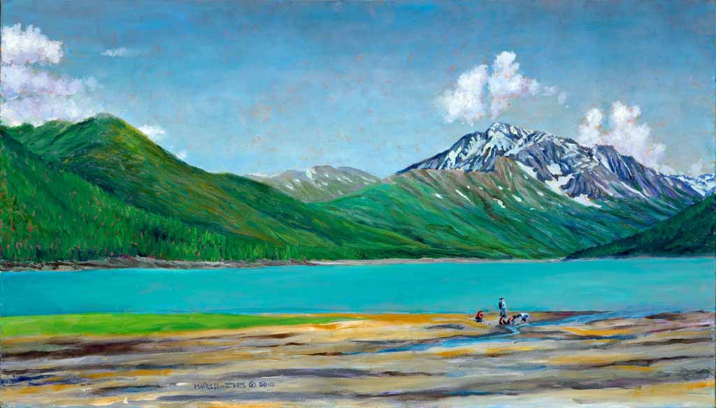 Nice stiff placemats of beautiful Alaskan scenery and animals.