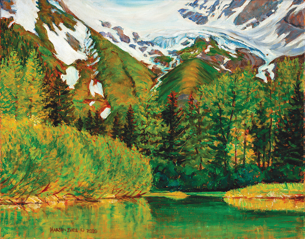 Sympnony in Green and Orange