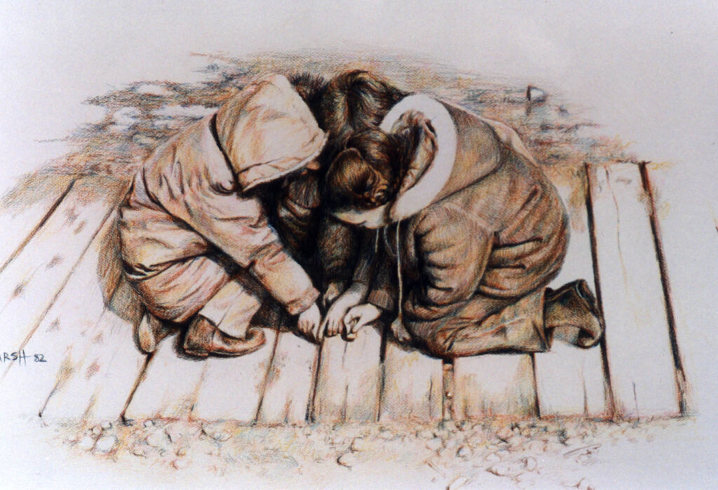 The boardwalk was a good place to look for fallen gold nuggets