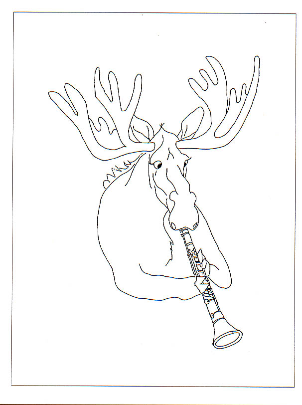 Wild Things Moose with Clarinet