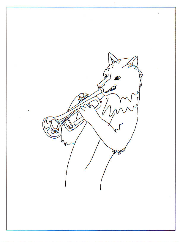Wild Things Wolf with Trumpet