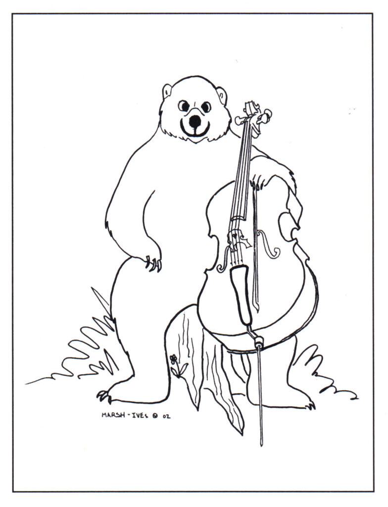 Wild Things Yo-Yo Bear with cello