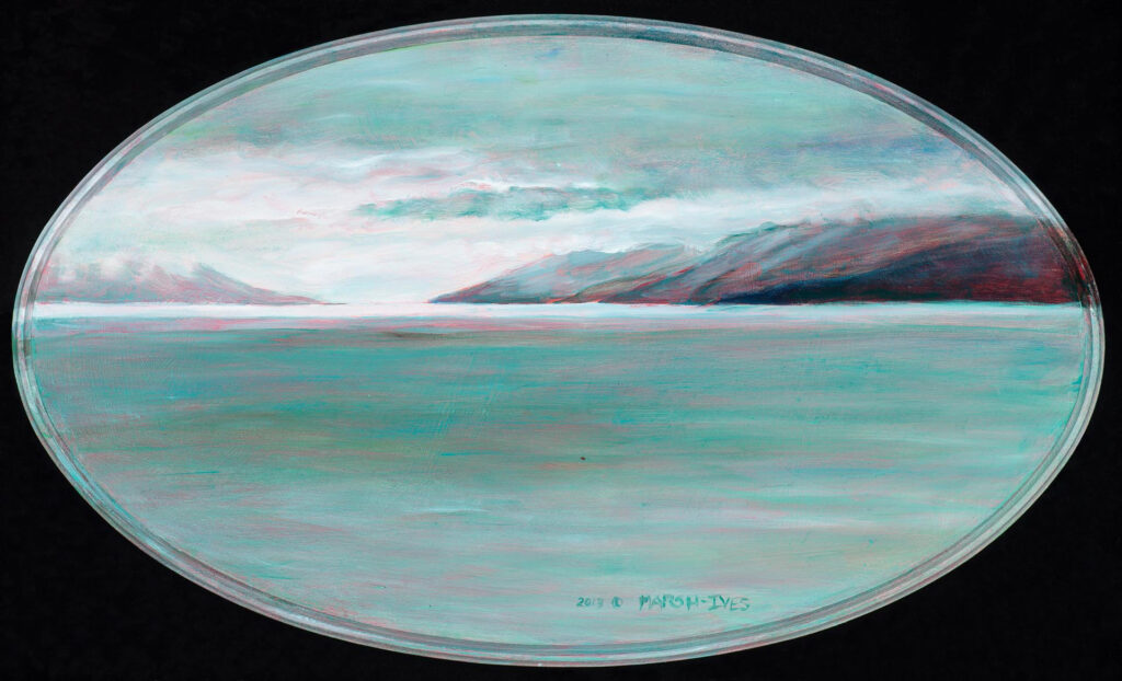 Turnagain Arm in blue green