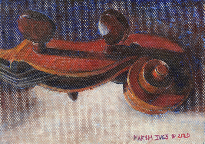 M Lohmann cello scroll